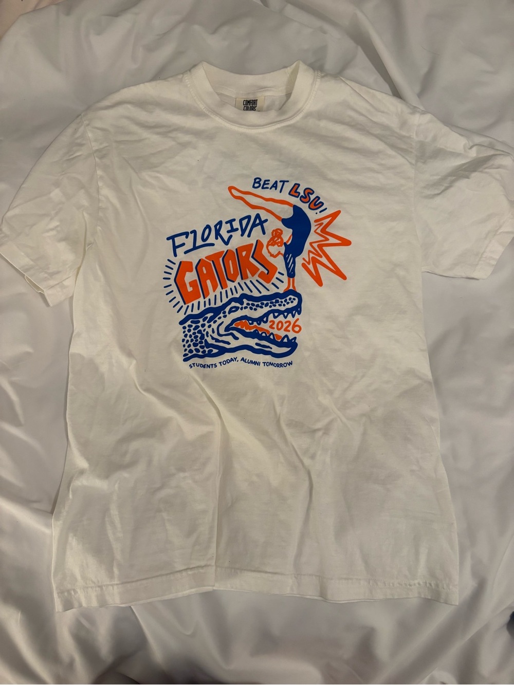 Florida Gators Gymnastics'Beat LSU' Graphic Tee - White